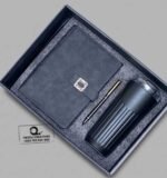 Custom Branded 3 in 1 Checked Corporate Gift Set Black