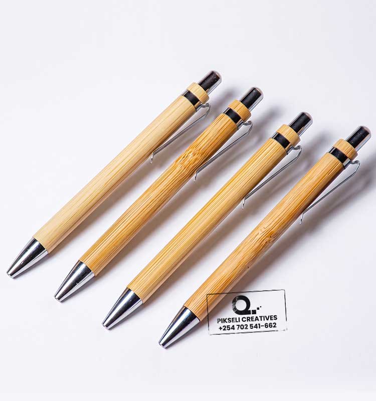 BAMBOO-PEN.B Custom Branded Bamboo Pen - Image 1