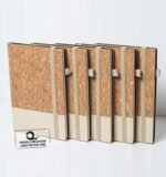 Custom Branded Cork and Fabric Notebook - Image 2