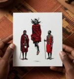 Custom-Maasai-Art-Greeting-Card-Pikseli-Creatives