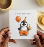 Cute-Penguin-Happy-Birthday-Greeting-Card