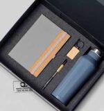 Custom Branded 4 in 1 Diamond Flask Gift Set White - Image 2