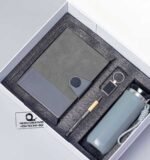 Custom Branded 4 in 1 Diamond Flask Gift Green 002 - Image 2