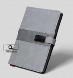 Custom Branded Executive A5 Silver Buckle Notebook - Image 2