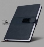 Custom Branded Executive A5 Silver Buckle Notebook - Image 3