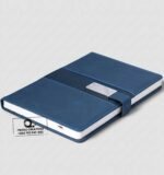 Custom Branded Executive A5 Silver Buckle Notebook - Image 4