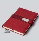 Custom Branded Executive A5 Silver Buckle Notebook - Image 6