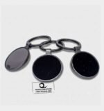 Custom Branded Round Classy Motif Key Ring