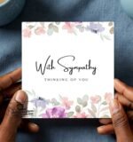 With-Sympathy-Flowery-Greeting-Card